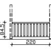 Brüstung Deckelschalung  220 Plan